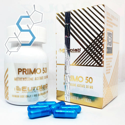 Primo 50 | Primobolan oral (Metenolona Acetato) 50mg 60 cápsulas - Super Soldados