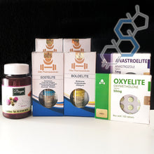 Cargar imagen en el visor de la galería, Ciclo de volumen para intermedios Opción 1 | Oximetolona, Sostenon, & Boldenona Ciclos de esteroides Variedad de laboratorios - Super Soldados