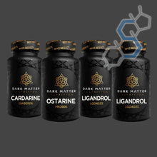 Cargar imagen en el visor de la galería, Ciclo de definición y volumen con SARMs para intermedios | Ostarine, Ligandrol &amp; Cardarine Ciclos con SARMs DARK MATTER NUTRITION - Super Soldados