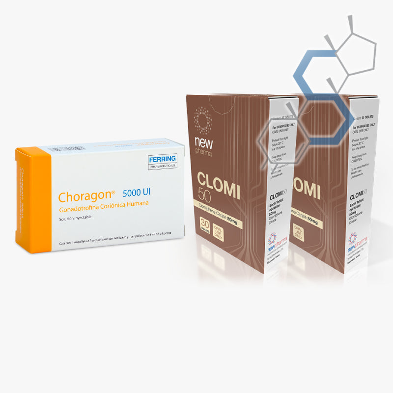 Paquete Post-ciclo para principiantes o intermedios | Gonadotropina (HCG), & Clomifeno
