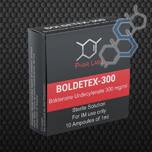 'BOLDETEX-300 | Boldenona Undecilenato 300mg/ml 10 ampolletas Inyectables PHAR LABS - Super Soldados