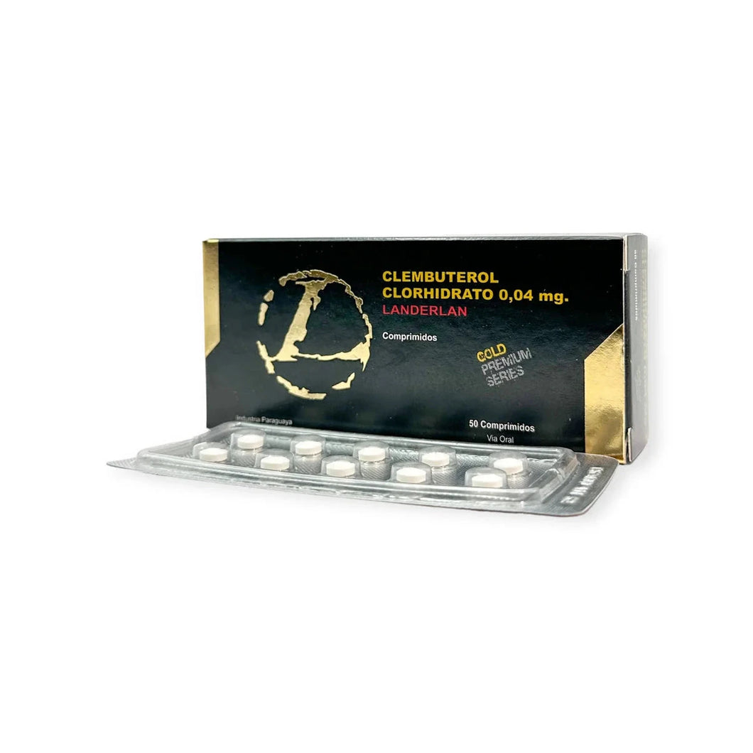 Clembuterol Clorhidrato 0,4 mg | Clembuterol 40mcgs 50 tabletas Orales LANDERLAN GOLD - Super Soldados