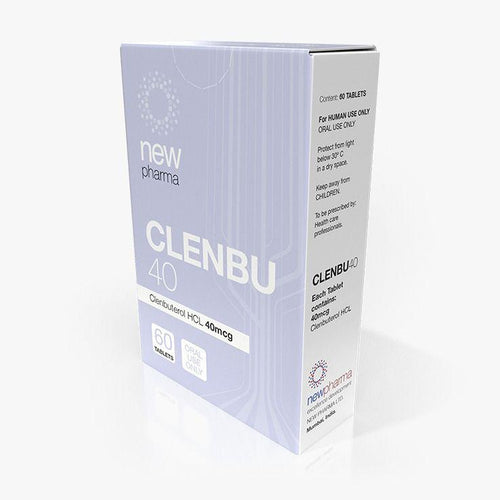 *CLENBU40  | Clembuterol 40mcg 60 tabletas Orales new pharma - Super Soldados