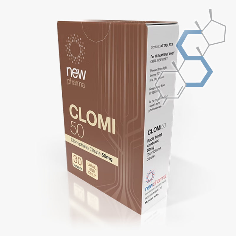 CLOMI50 | Clomifeno Citrato 50mg 30 tabletas Post-ciclo new pharma - Super Soldados