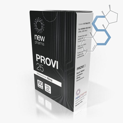 PROVI25 | Proviron (Mesterolona) 25mg 60 tabletas Orales new pharma - Super Soldados