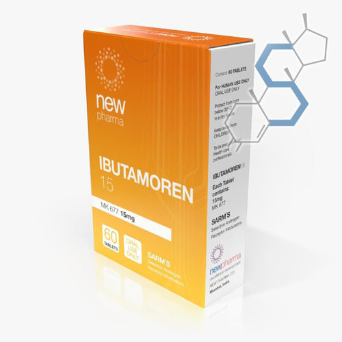 IBUTAMOREN15 | Ibutamoren (MK-677) 15mg 60 tabletas SARMs new pharma - Super Soldados