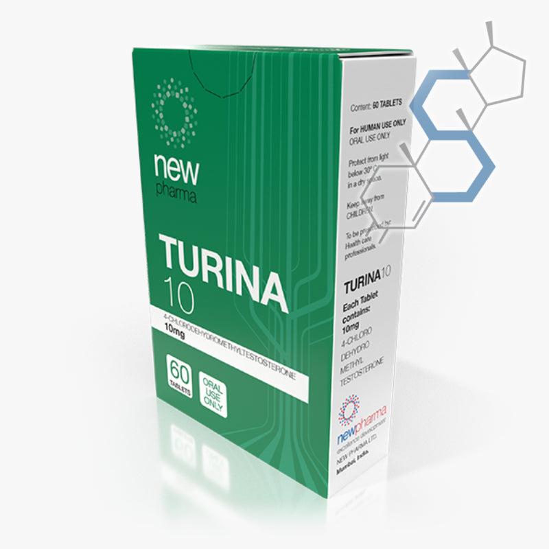 TURINA10 | Turinabol (Clorodihidrometiltestosterona) 10mg 60 tabletas Orales new pharma - Super Soldados