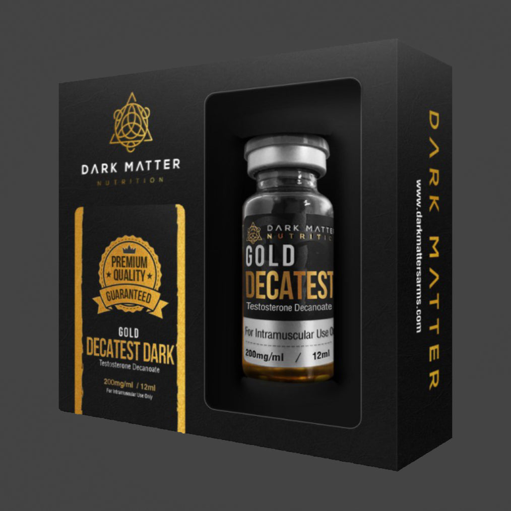 *GOLD DECATEST DARK | Undecanoato de Testosterona (NEBIDO) 200mg/ml 12ml Inyectables DARK MATTER NUTRITION - Super Soldados
