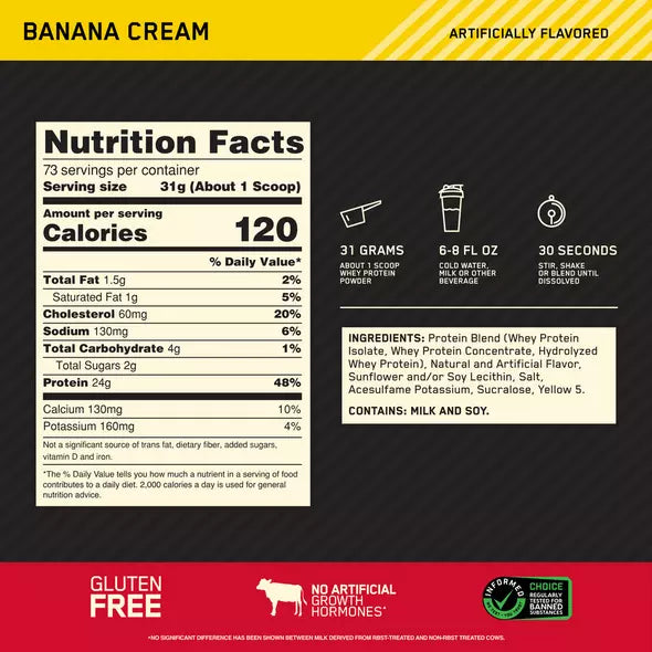 Gold Standard 100% Whey 5lb | Proteína de suero de leche 68-74 servicios