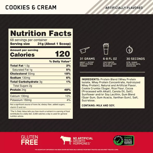 Gold Standard 100% Whey 5lb | Proteína de suero de leche 68-74 servicios