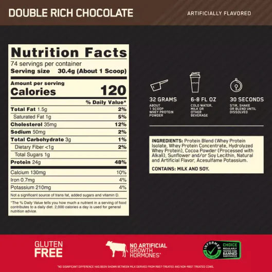 Gold Standard 100% Whey 5lb | Proteína de suero de leche 68-74 servicios