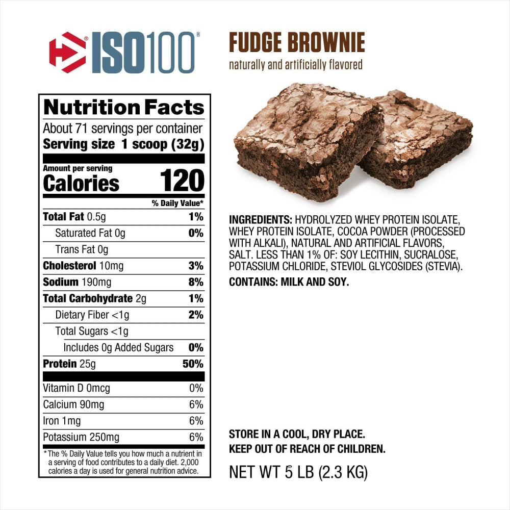 ISO 100 5lb | Proteína Hidrolizada 70-76 servicios