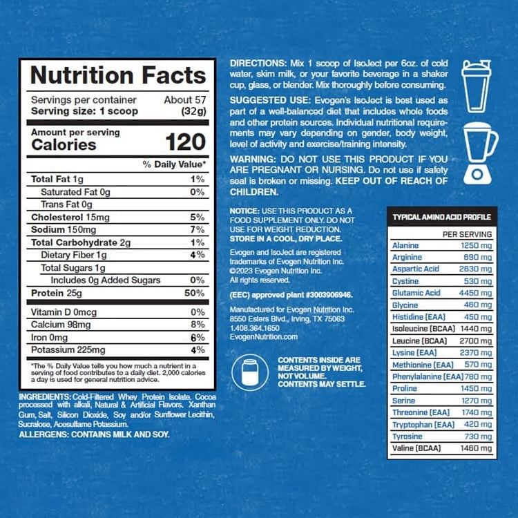 IsoJect 4lb | Proteína Isolatada 55-57 servicios