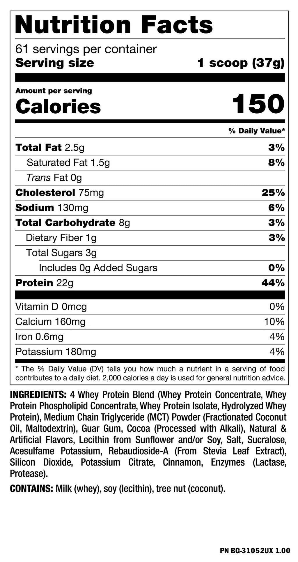 MUTANT WHEY 5lb | Proteína de suero de leche 61 servicios