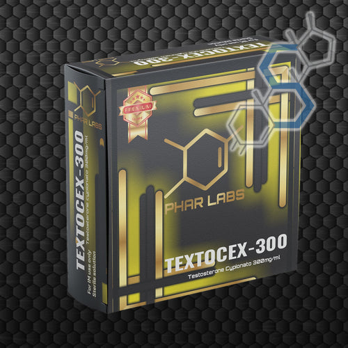 'TEXTOCEX-300 PREMIUM | Testosterona Cipionato 300mg/ml 10 ampolletas Inyectables PHAR LABS PREMIUM - Super Soldados