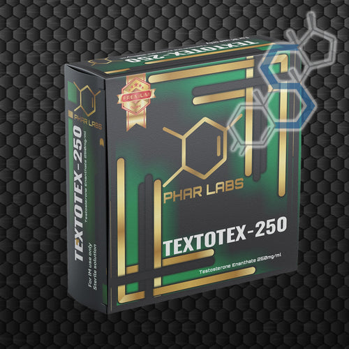 'TEXTOTEX-250 PREMIUM | Testosterona Enantato 250mg/ml 10 ampolletas Inyectables PHAR LABS PREMIUM - Super Soldados