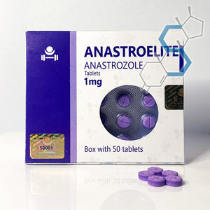 *Anastroelite | Arimidex (Anastrozol) 1mg 50 tabletas Anti estrógeno Elite Pharmaceuticals - Super Soldados