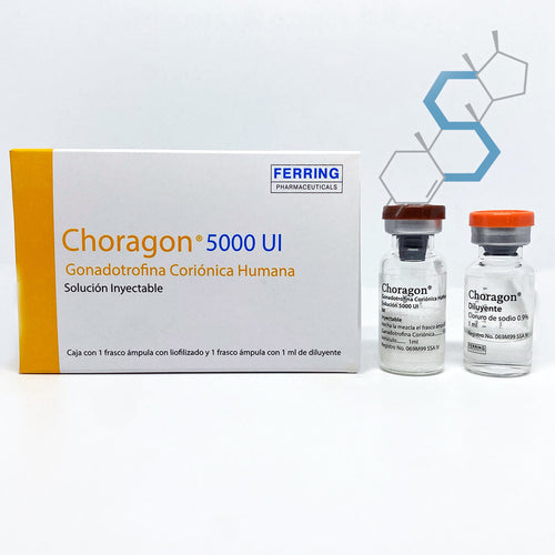 Choragon | Gonadotropina coriónica humana (HCG) 5,000ui Post-ciclo Ferring Pharmaceuticals - Super Soldados