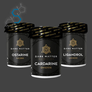 Ciclo de definición y volumen con SARMs para intermedios | Ostarine, Ligandrol & Cardarine Ciclos con SARMs DARK MATTER NUTRITION - Super Soldados