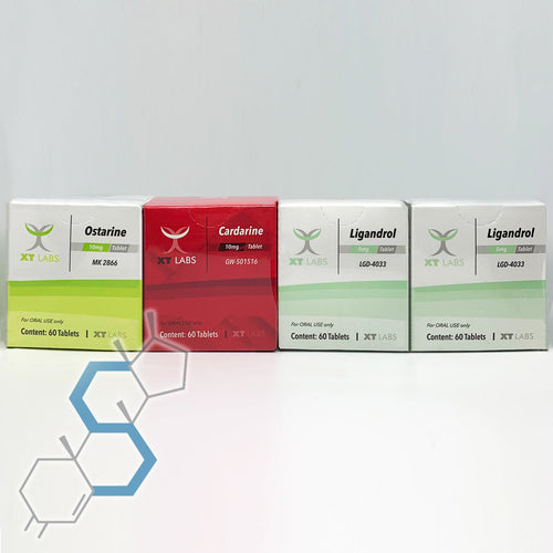 Ciclo de definición y volumen con SARMs para intermedios | Ostarine, Ligandrol & Cardarine Ciclos con SARMs XT Labs - Super Soldados