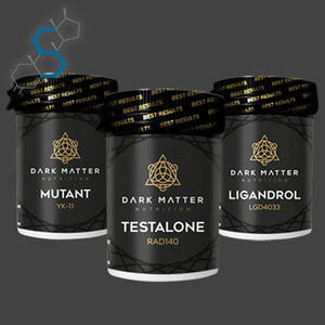 Ciclo de volumen con SARMs para intermedios | Testolone, Ligandrol & YK-11 Ciclos con SARMs DARK MATTER NUTRITION - Super Soldados