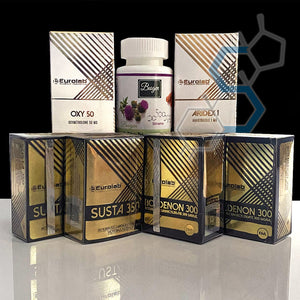 Ciclo de volumen para intermedios Opción 1 | Oximetolona, Sostenon, & Boldenona Ciclos de esteroides Variedad de laboratorios - Super Soldados