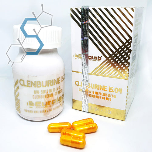 CLENBURINE 15.04 | Clembuterol 40mcg & Cardarine 15mg 60 cápsulas Orales Eurolab - Super Soldados