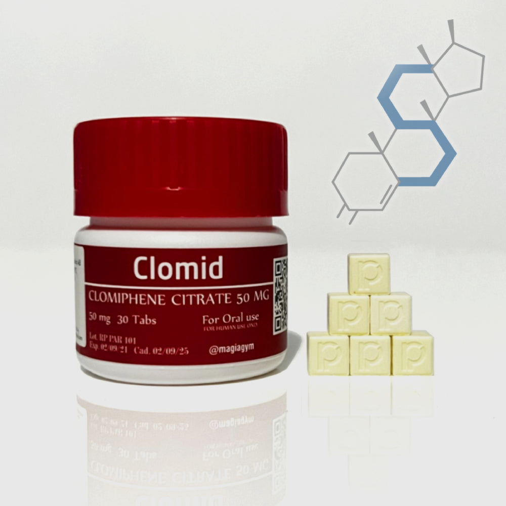 *Clomid | Clomifeno Citrato 50mg 30 tabletas Post-ciclo Rotterdam - Super Soldados