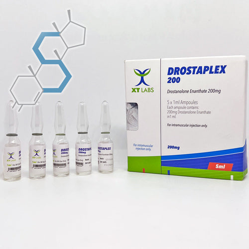 *Drostaplex 200 | Drostanolona Enantato 200mg/ml 5 ampolletas de 1ml Inyectables XT Labs - Super Soldados