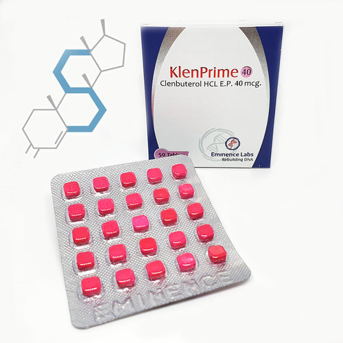*KlenPrime 40 | Clembuterol 40mcgs 50 tabletas Orales Eminence Labs - Super Soldados