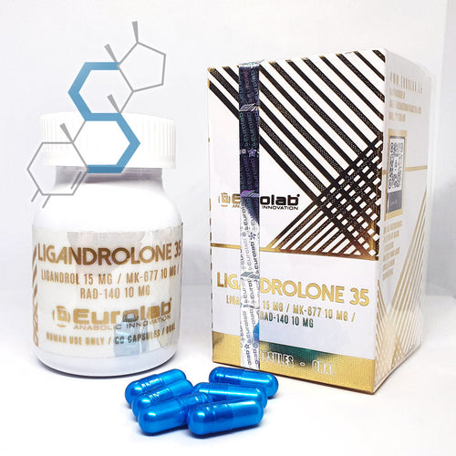 Ligandrolone 35 | Ligandrol, Ibutamoren & Testolone 35mg 60 cápsulas SARMs Eurolab - Super Soldados