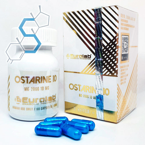 Ostarine 10 | Ostarine (MK-2866) 10mg 60 cápsulas SARMs Eurolab - Super Soldados