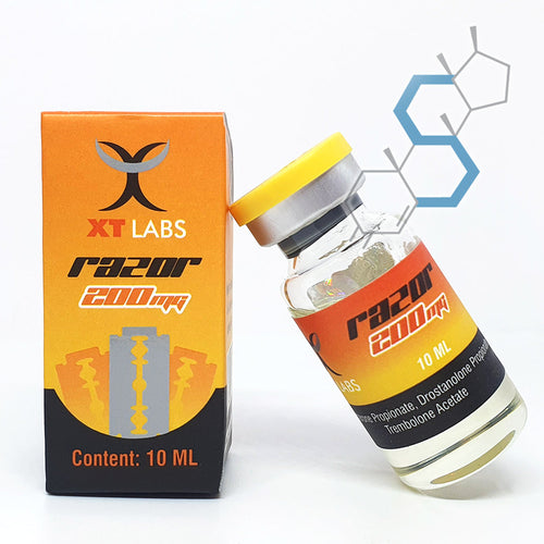 *Razor | Trembolona Acetato, Testosterona Propionato & Masteron 200mg/ml 10ml Inyectables XT Labs - Super Soldados