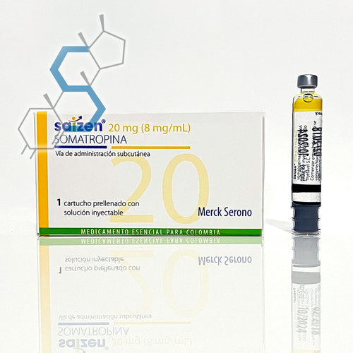 Saizen | Hormona de crecimiento (Somatropina) 20mg (60ui) Hormona de crecimiento (Somatropina) Merck Serono - Super Soldados