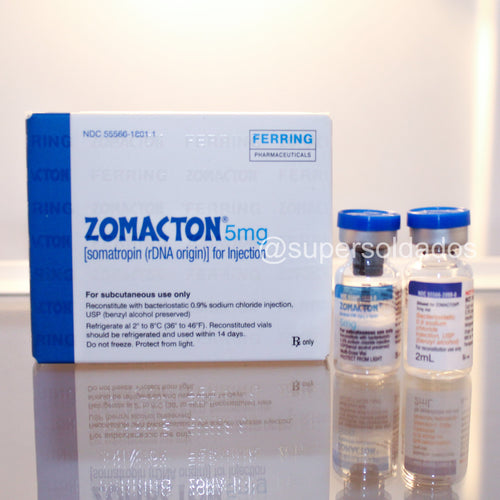 Zomacton | Hormona de crecimiento (Somatropina) - Paquete de 10 o 20 cajas Hormona de crecimiento (Somatropina) Ferring Pharmaceuticals - Super Soldados